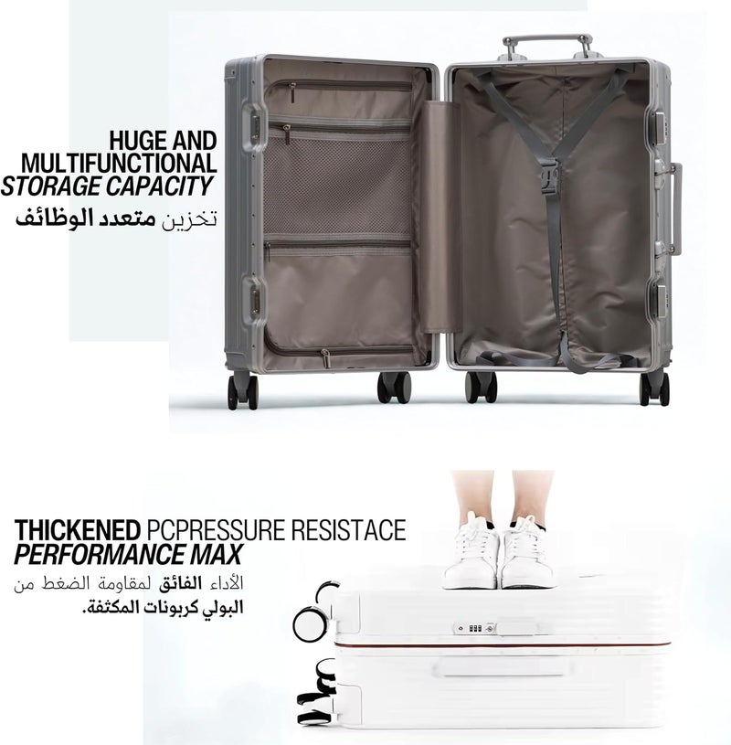 Tereplus TERE® Check In 24-inch Travel Luggage Suitcase with Aluminium Frame and USB Port - Image 5